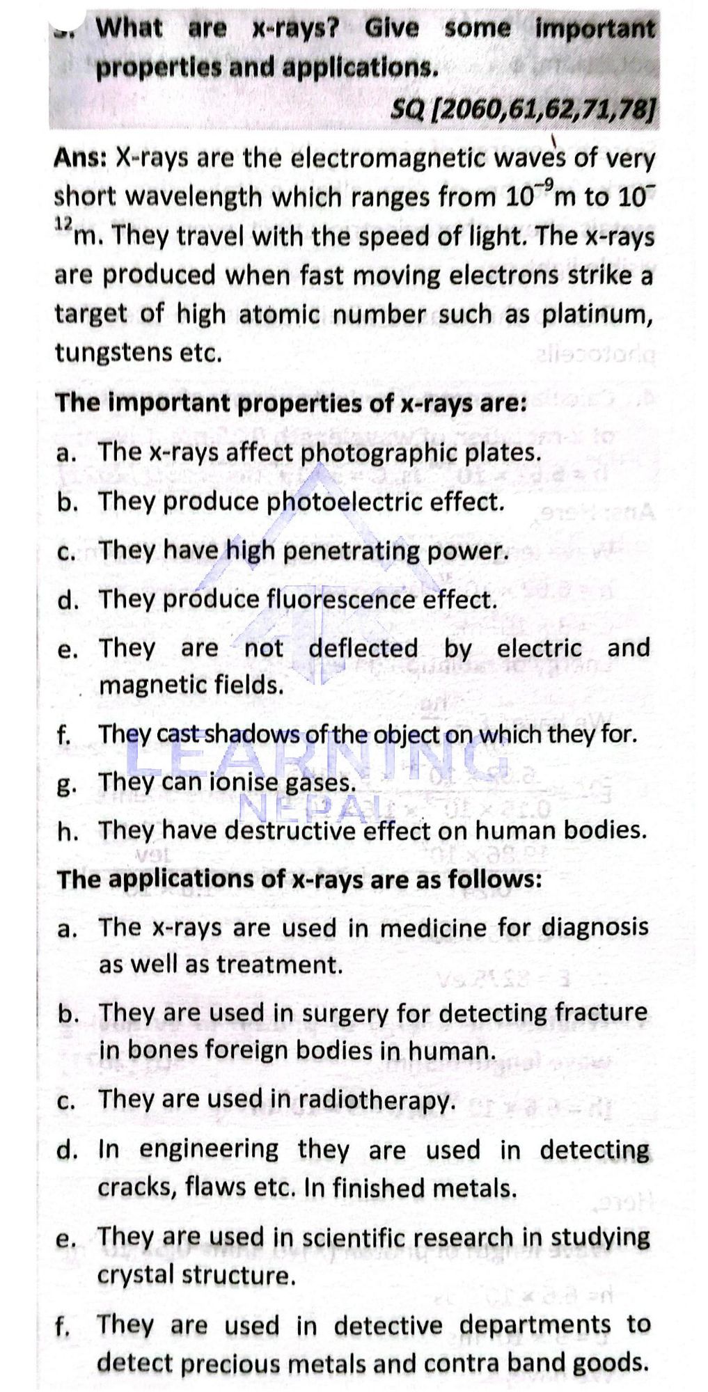 what are x-rays definition and explanation